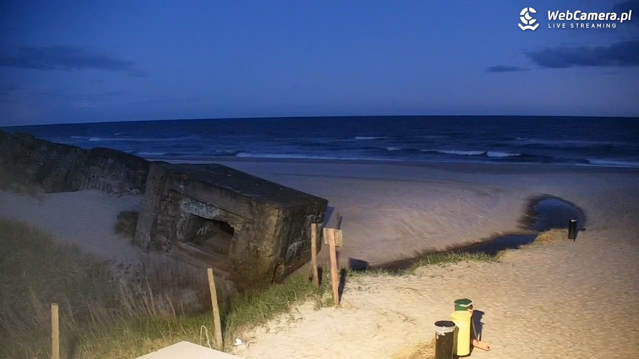 BOBOLIN - widok na plażę - 15 maj 2025, 03:55