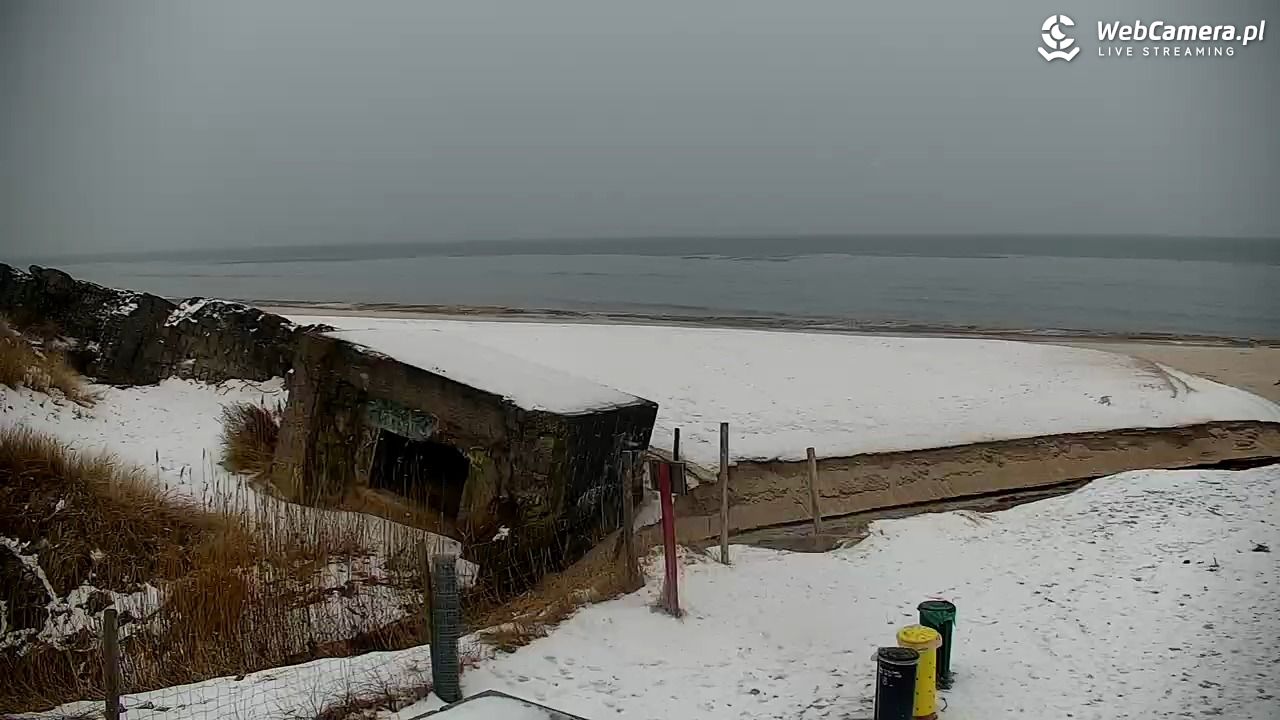 BOBOLIN - widok na plażę - 17 luty 2026, 08:14