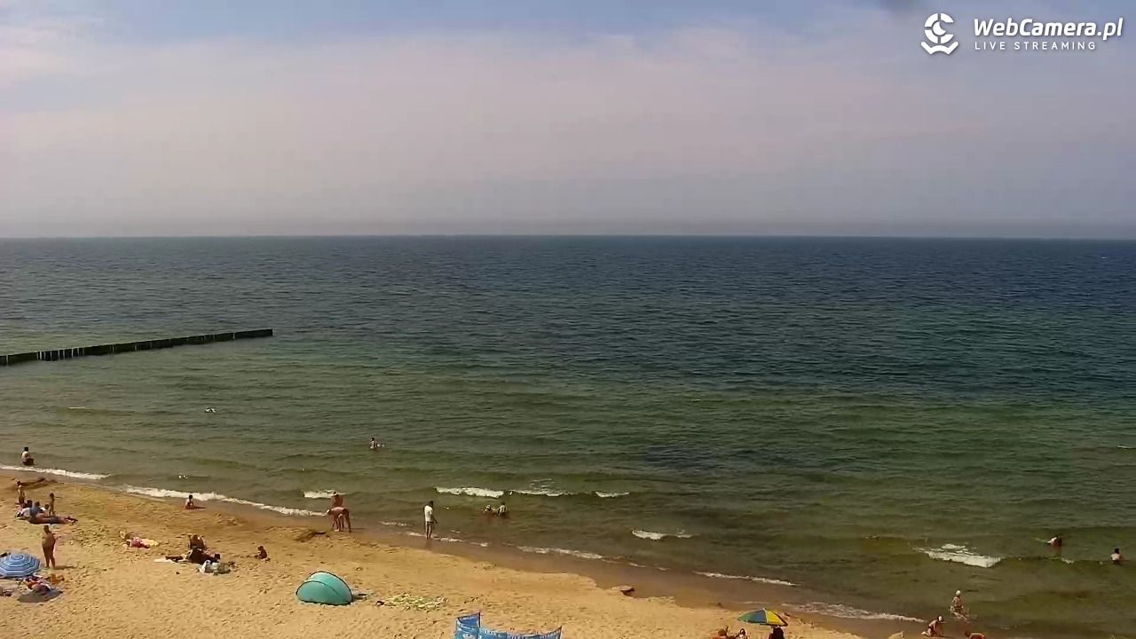 TRZĘSACZ - widok na plażę - 21 czerwiec 2026, 13:58