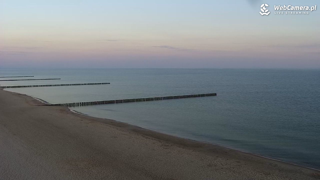 TRZĘSACZ - widok na plażę - 21 czerwiec 2026, 04:58
