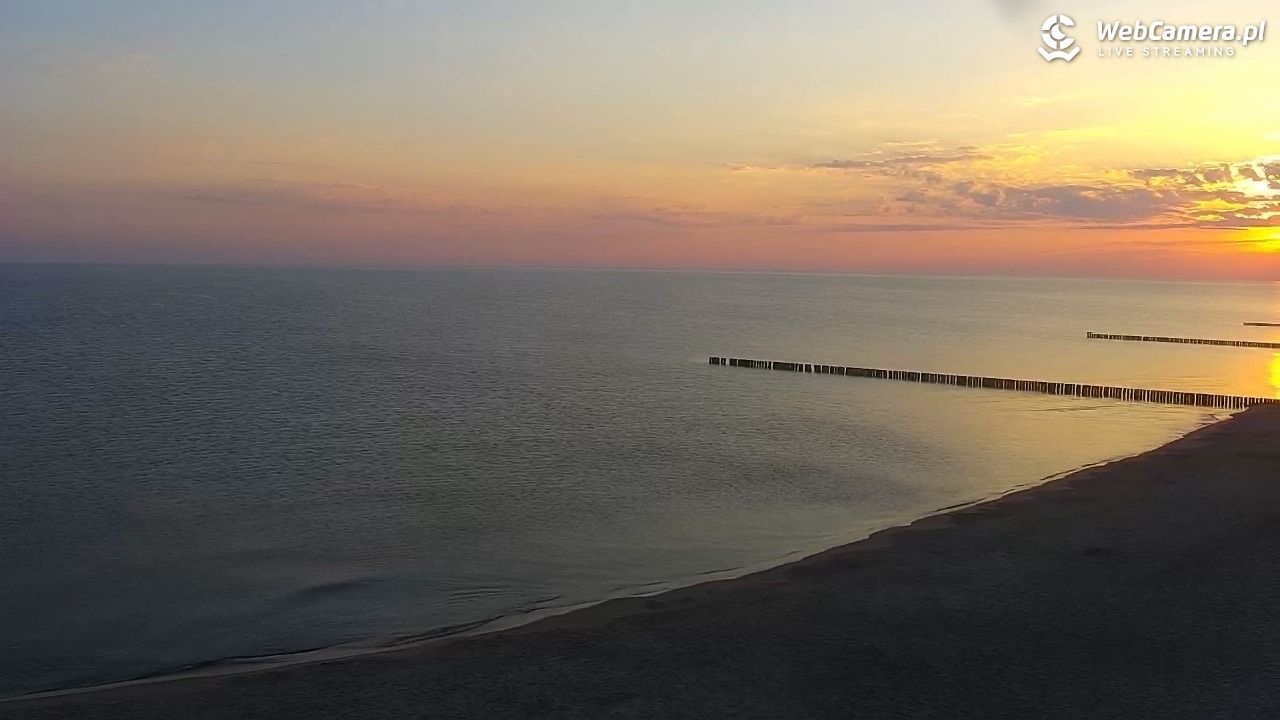TRZĘSACZ - widok na plażę - 21 czerwiec 2026, 04:53