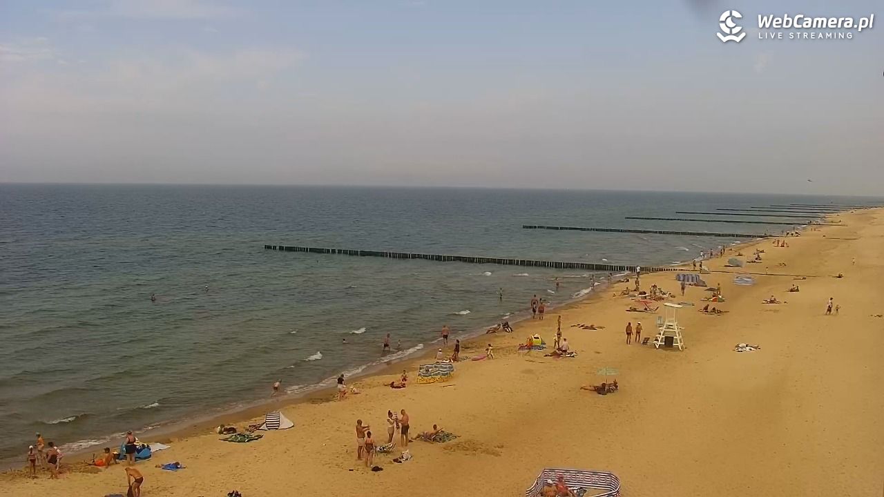 TRZĘSACZ - widok na plażę - 21 czerwiec 2026, 14:16