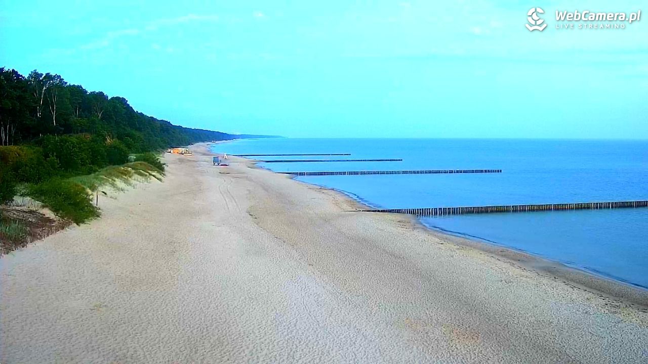 TRZĘSACZ - widok na plażę - 21 czerwiec 2026, 03:58