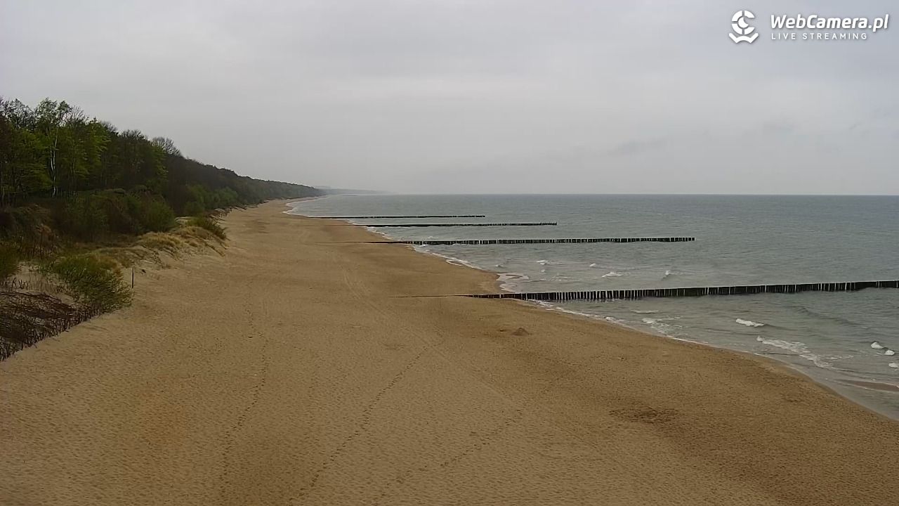 TRZĘSACZ - widok na plażę - 06 maj 2026, 08:03