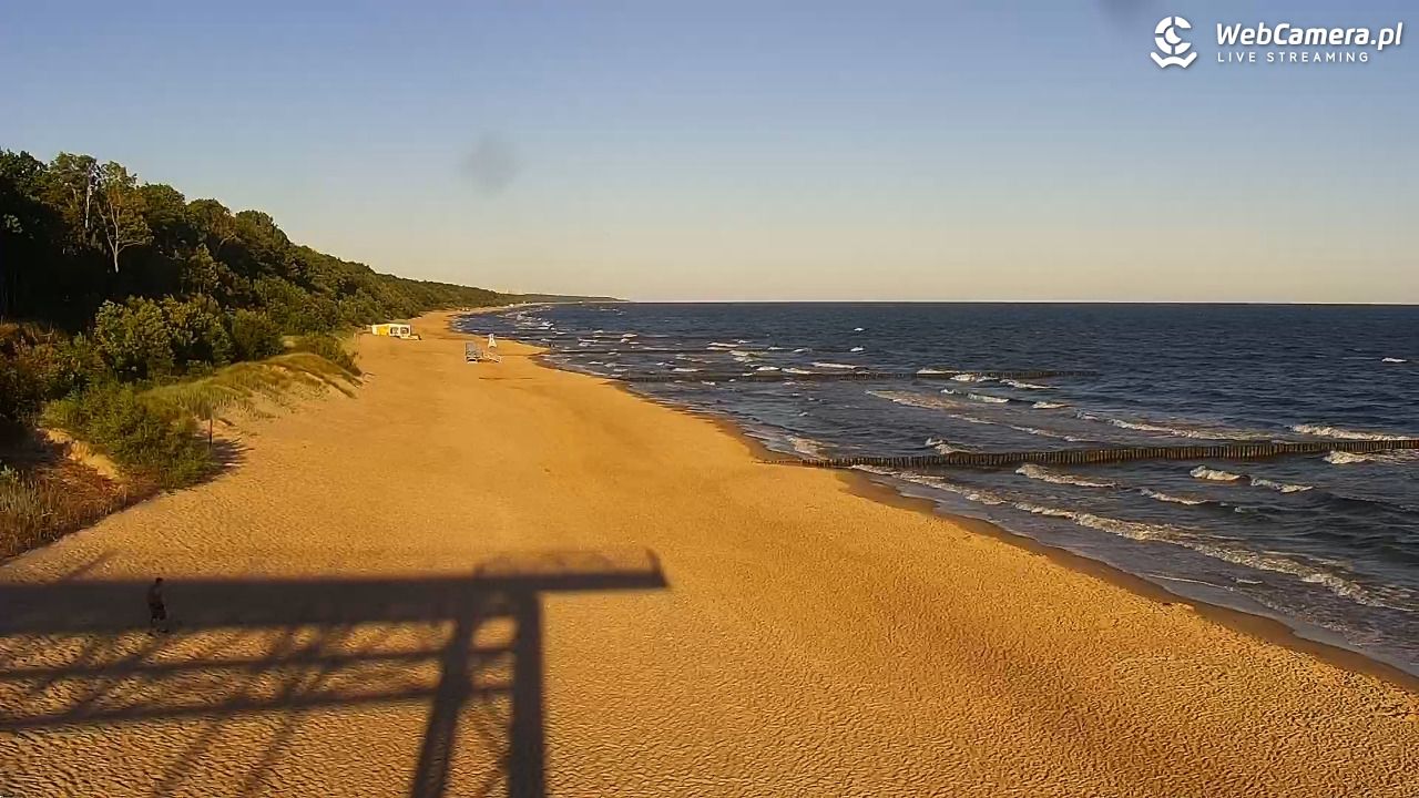 TRZĘSACZ - widok na plażę - 22 czerwiec 2026, 06:14