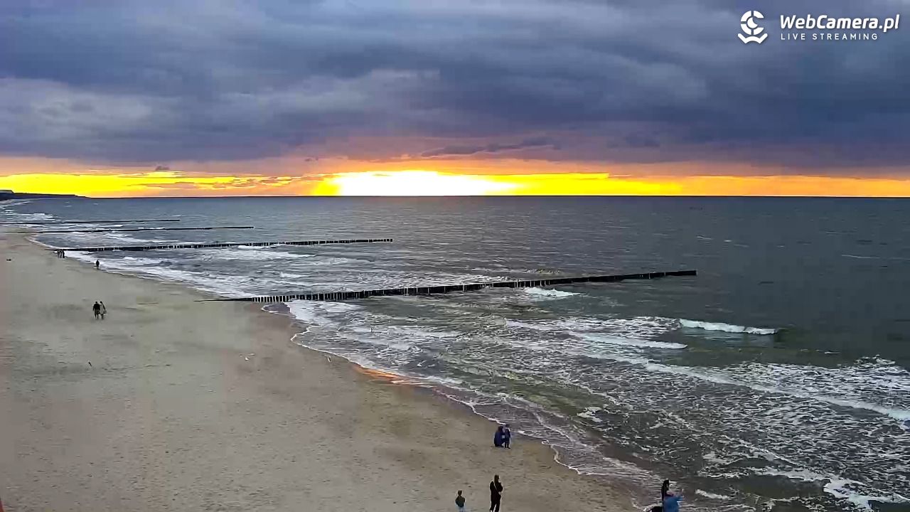 TRZĘSACZ - widok na plażę - 18 wresień 2026, 18:45