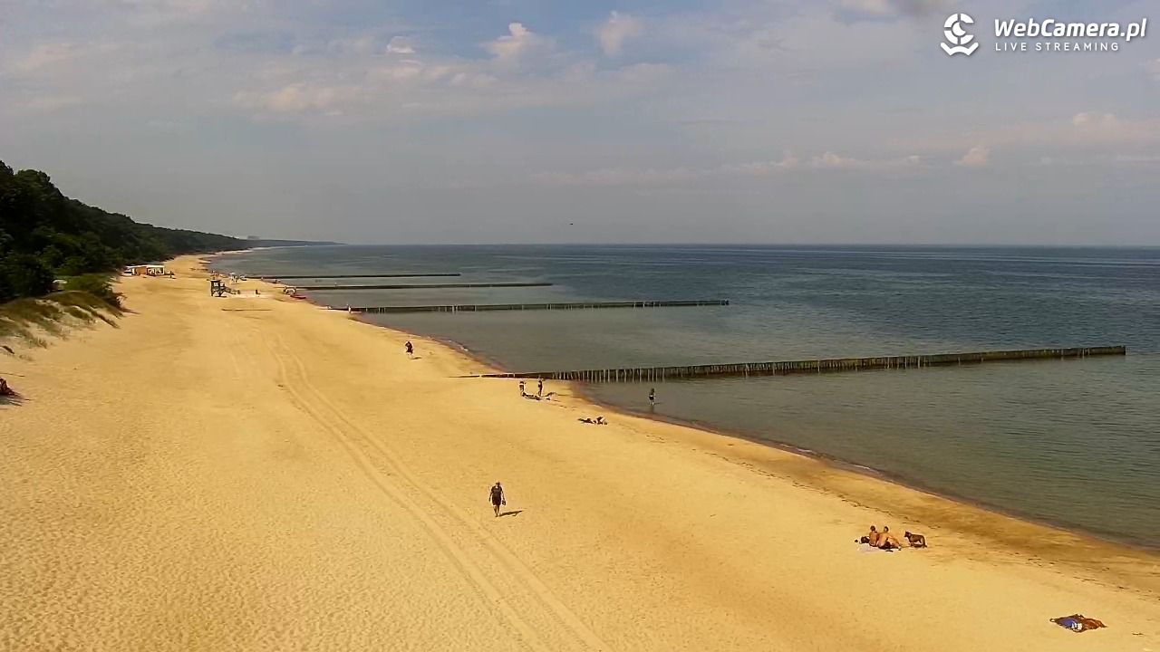 TRZĘSACZ - widok na plażę - 21 czerwiec 2026, 10:10