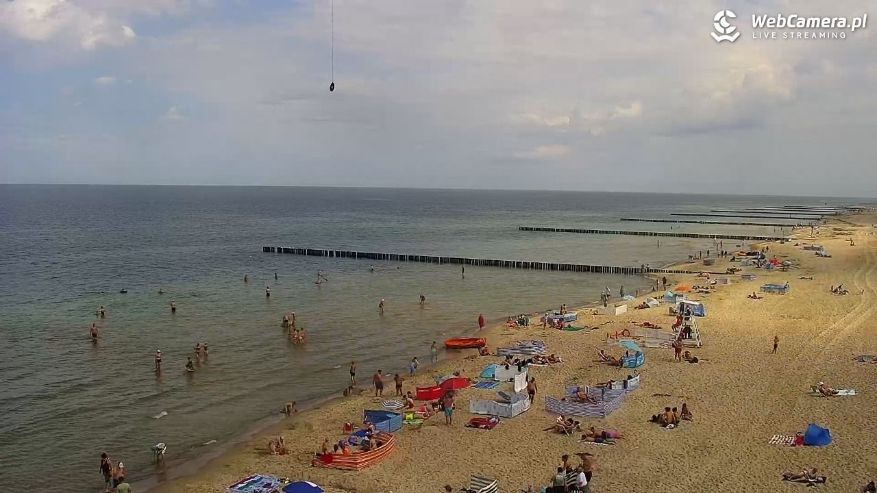 TRZĘSACZ - widok na plażę - 06 sierpień 2026, 12:15