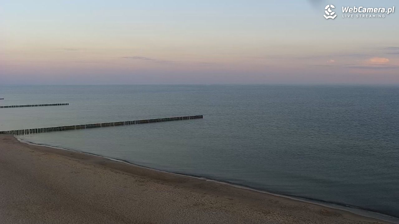 TRZĘSACZ - widok na plażę - 21 czerwiec 2026, 04:58
