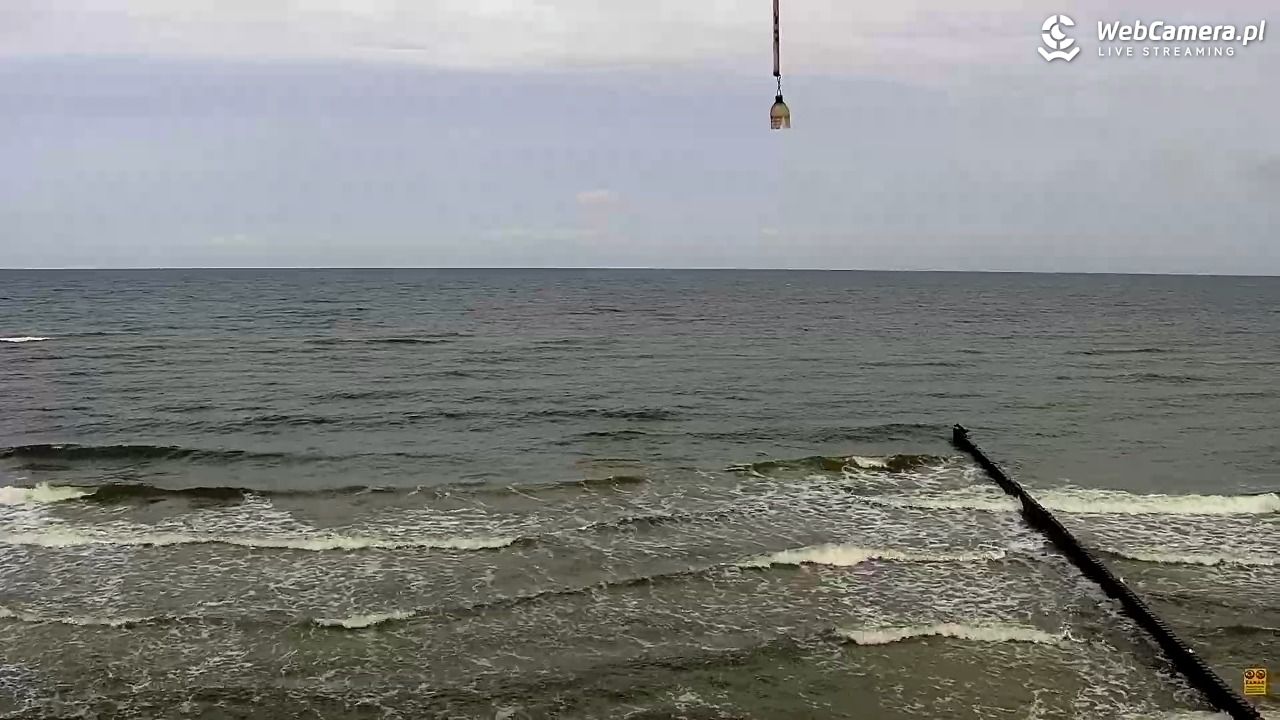TRZĘSACZ - widok na plażę - 20 wresień 2026, 09:56