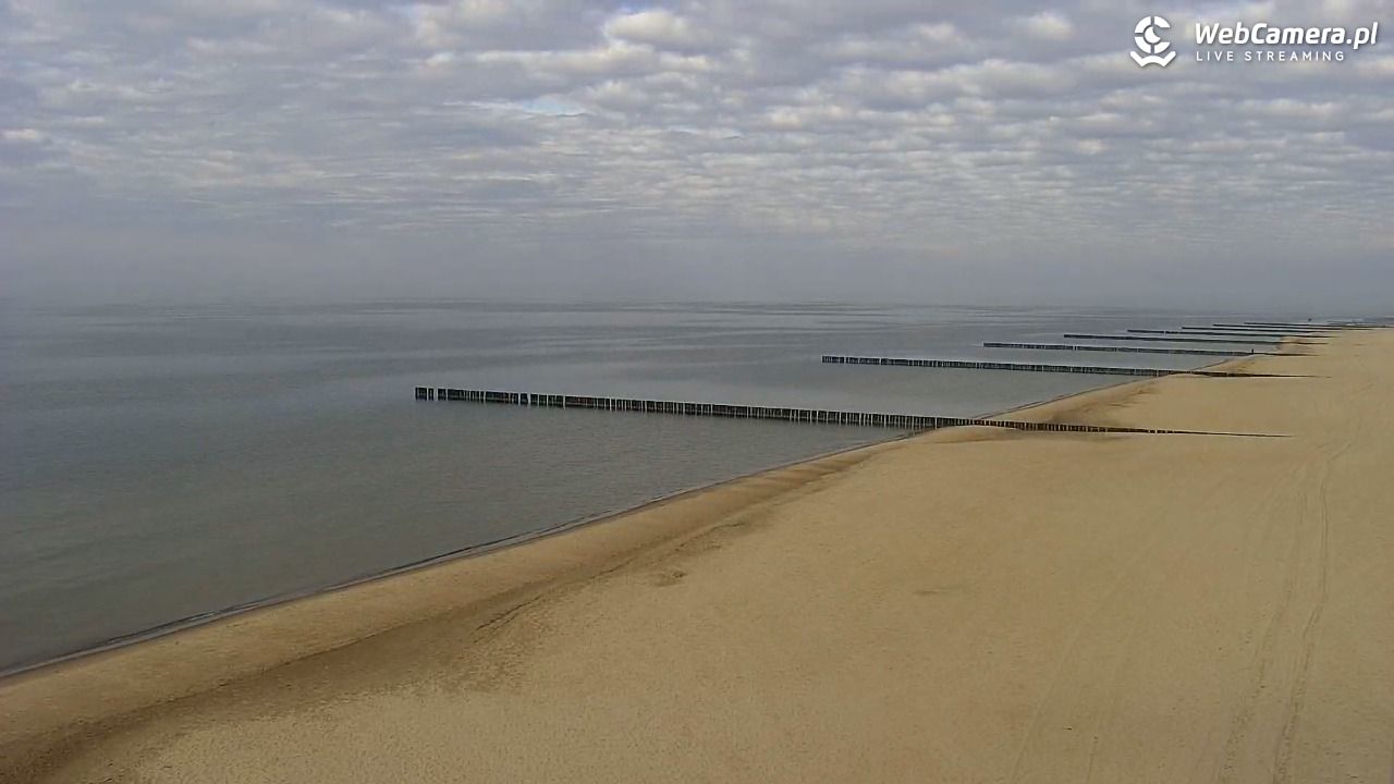 TRZĘSACZ - widok na plażę - 19 marzec 2026, 15:40