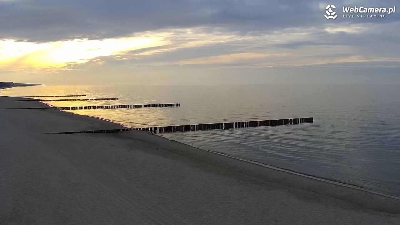 TRZĘSACZ - widok na plażę - 19 marzec 2026, 17:00