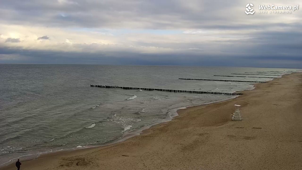 TRZĘSACZ - widok na plażę - 18 wresień 2026, 08:35