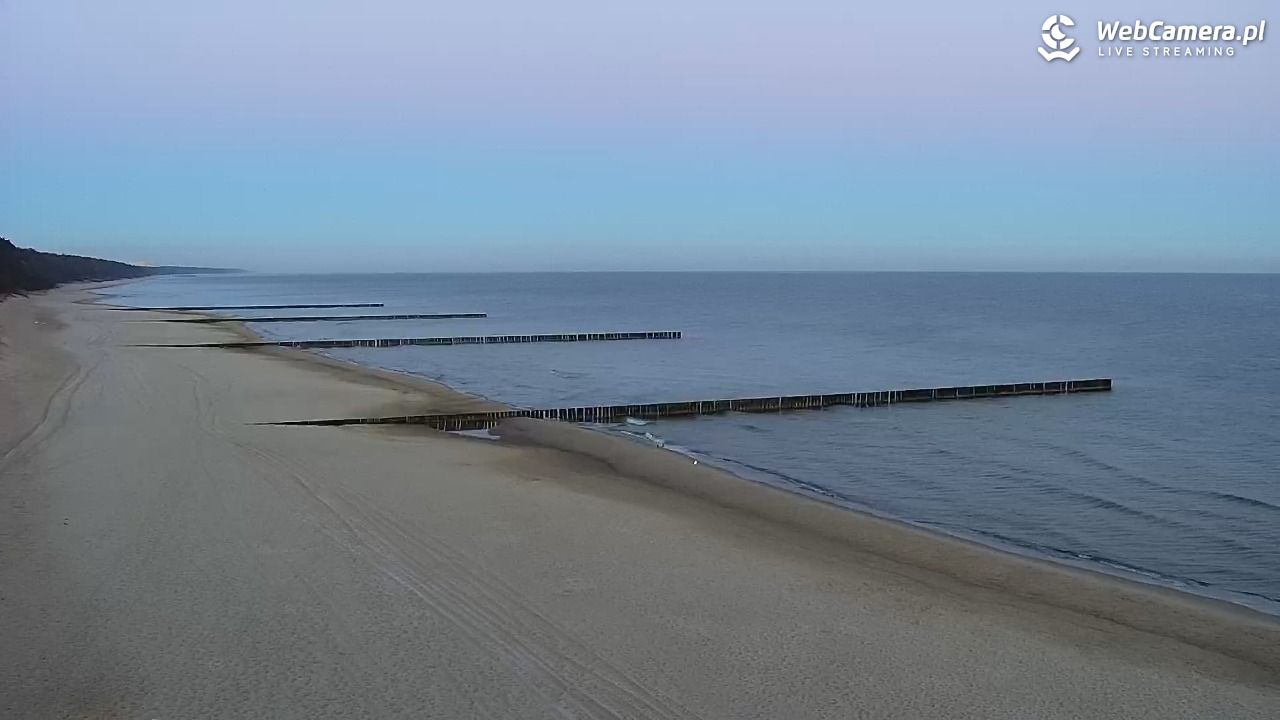 TRZĘSACZ - widok na plażę - 21 marzec 2026, 05:46