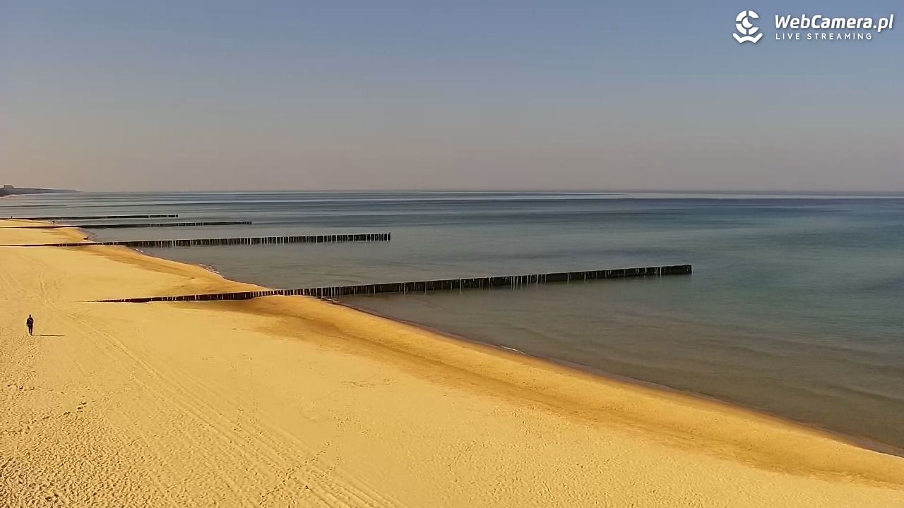 TRZĘSACZ - widok na plażę - 22 marzec 2026, 10:55