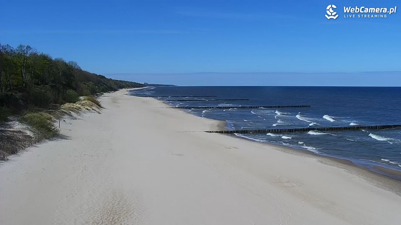TRZĘSACZ - widok na plażę - 08 maj 2026, 10:37