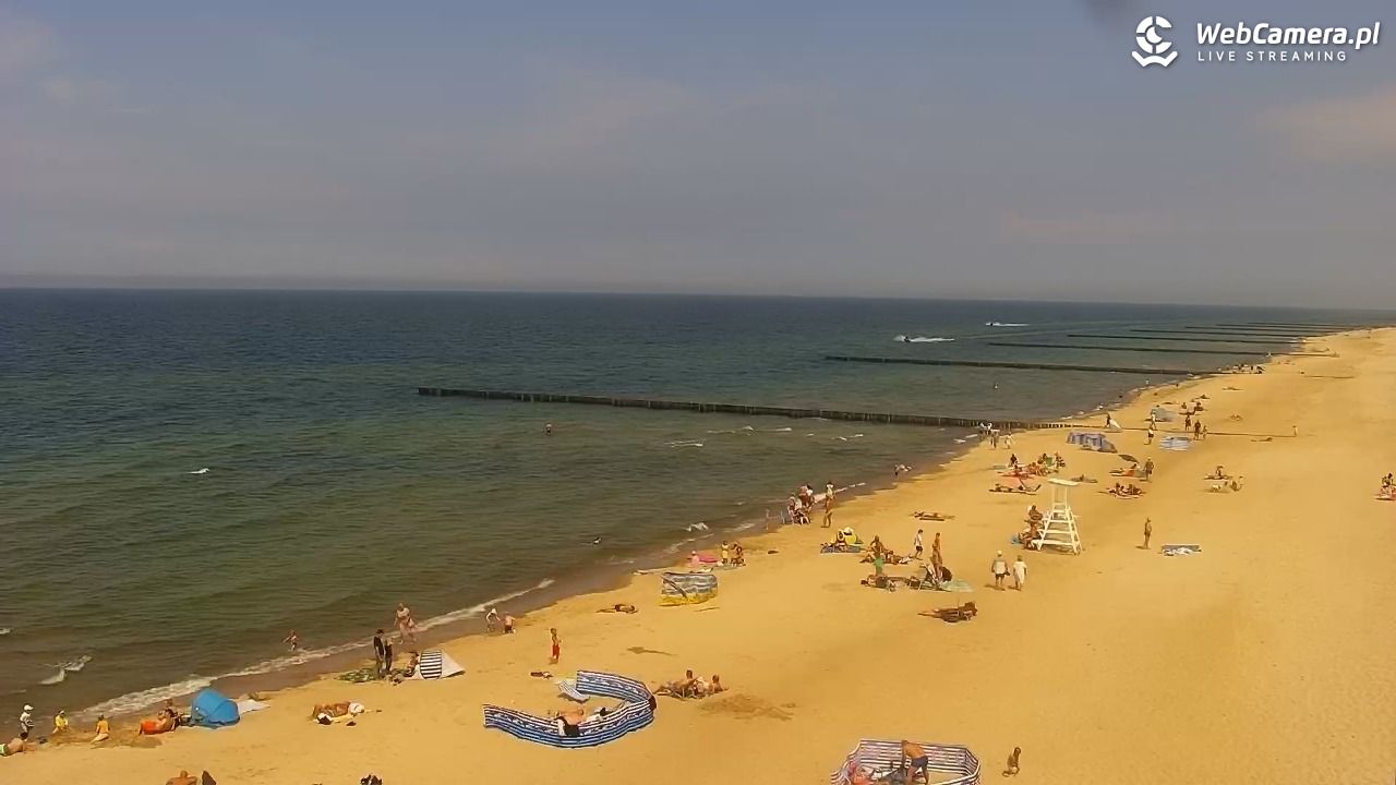 TRZĘSACZ - widok na plażę - 21 czerwiec 2026, 14:02