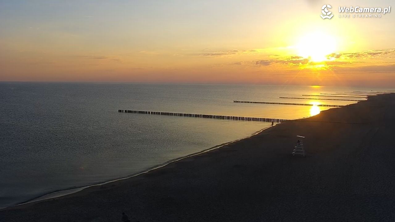 TRZĘSACZ - widok na plażę - 21 czerwiec 2026, 05:09