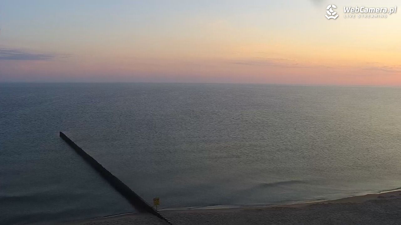 TRZĘSACZ - widok na plażę - 21 czerwiec 2026, 04:52