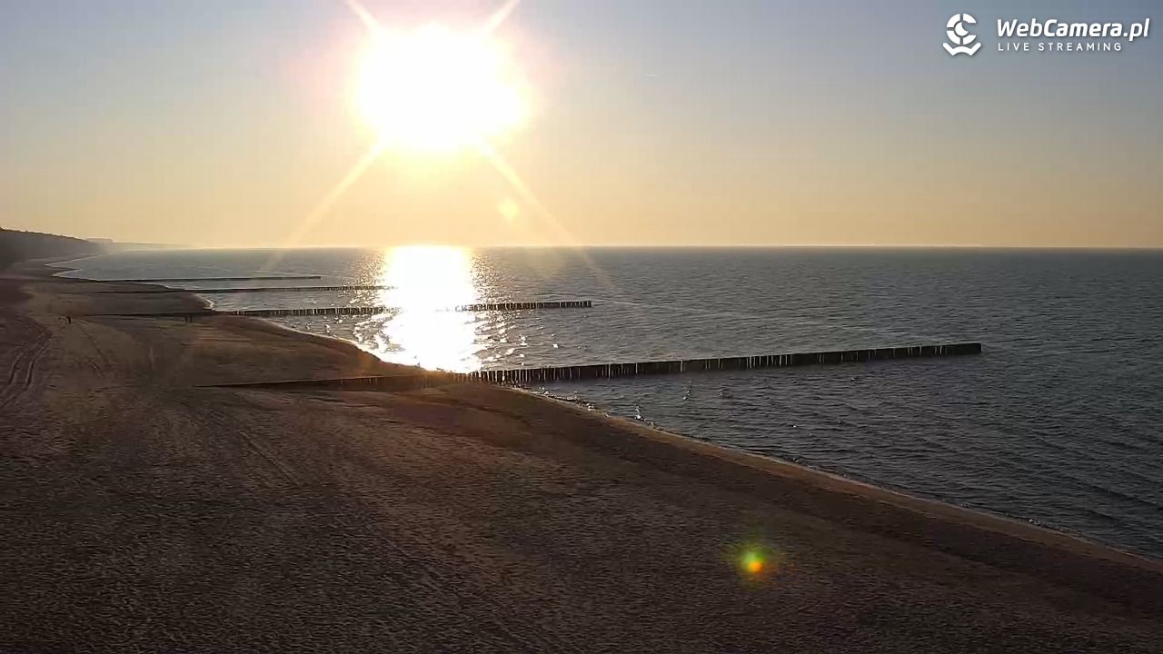 TRZĘSACZ - widok na plażę - 22 marzec 2026, 17:21