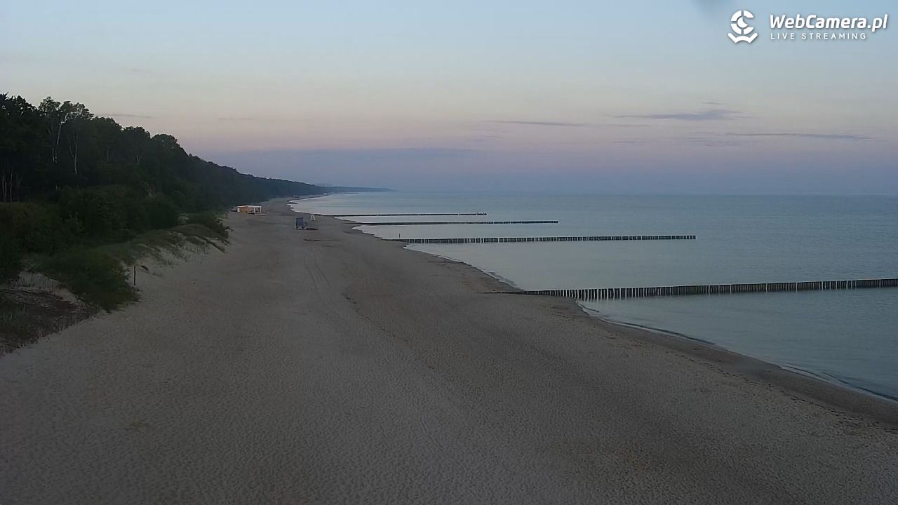 TRZĘSACZ - widok na plażę - 21 czerwiec 2026, 04:53