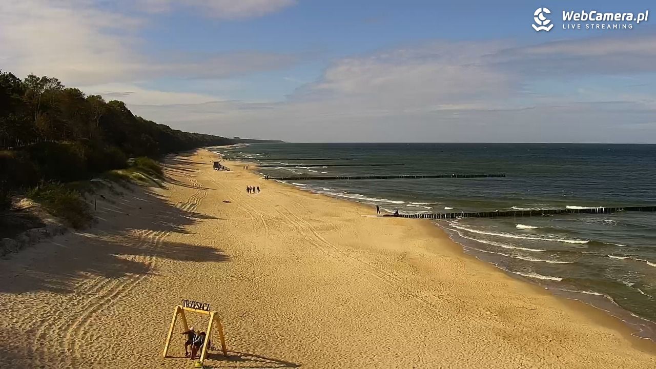 TRZĘSACZ - widok na plażę - 19 wresień 2026, 11:41