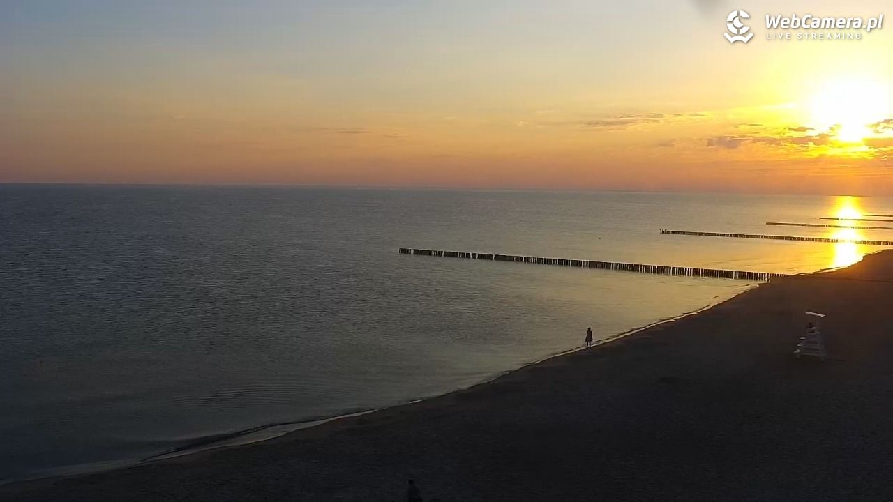 TRZĘSACZ - widok na plażę - 21 czerwiec 2026, 05:08