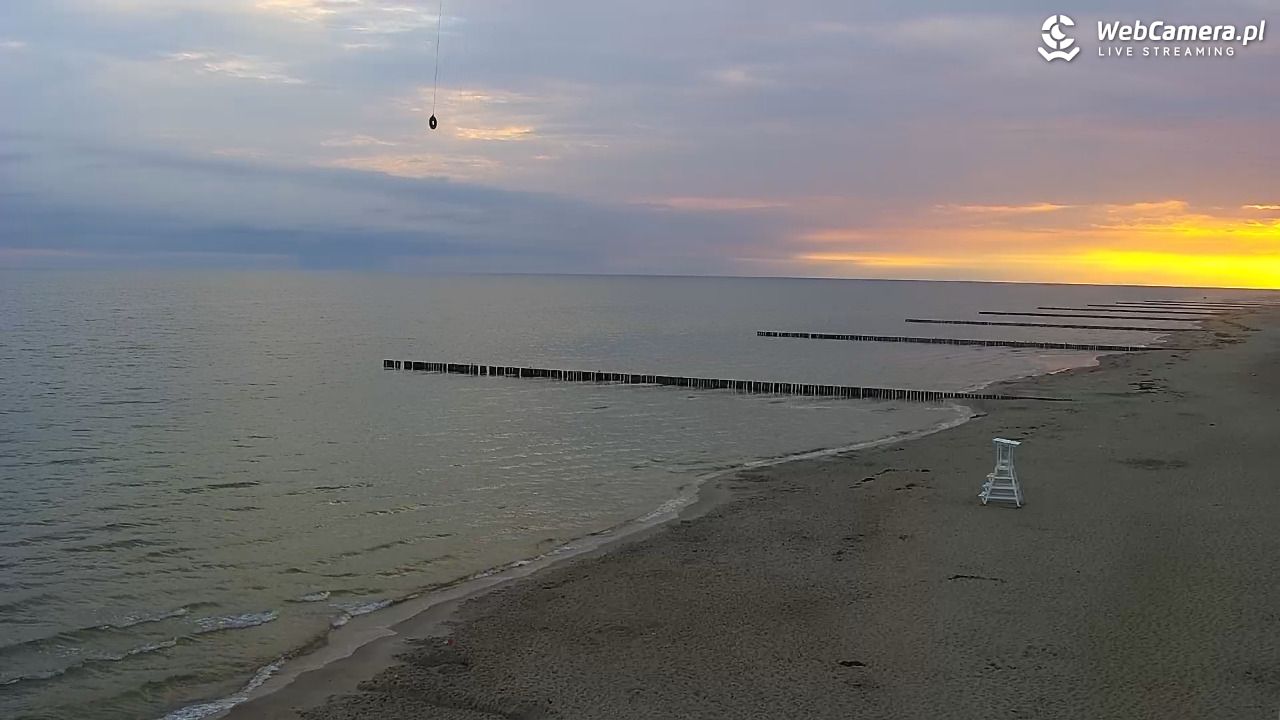 TRZĘSACZ - widok na plażę - 06 sierpień 2026, 06:03