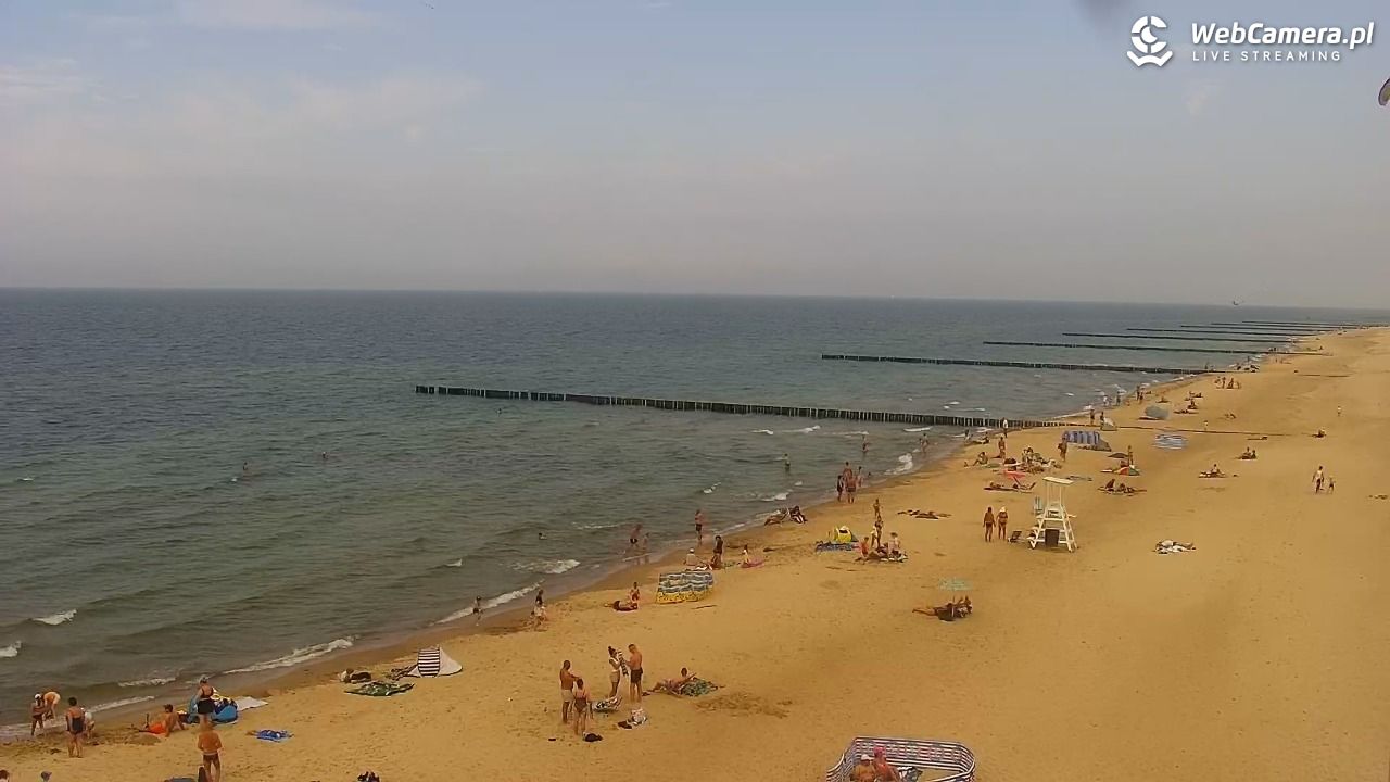 TRZĘSACZ - widok na plażę - 21 czerwiec 2026, 14:16
