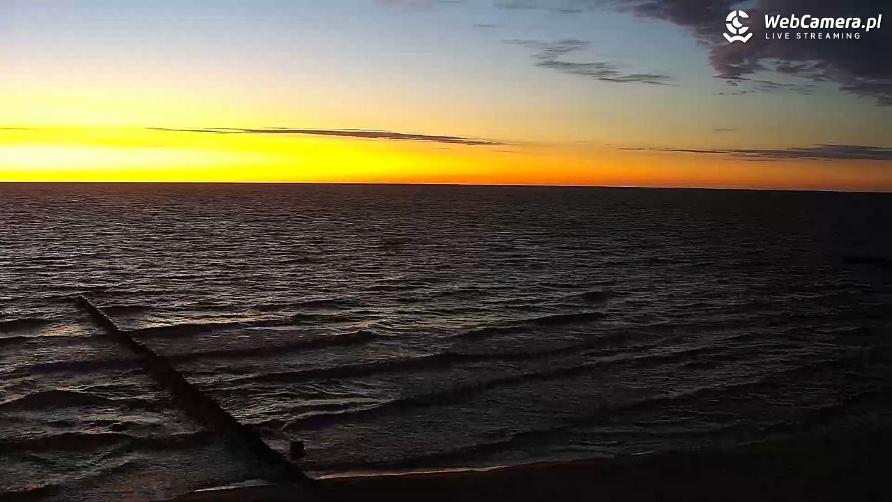 TRZĘSACZ - widok na plażę - 21 czerwiec 2026, 22:34
