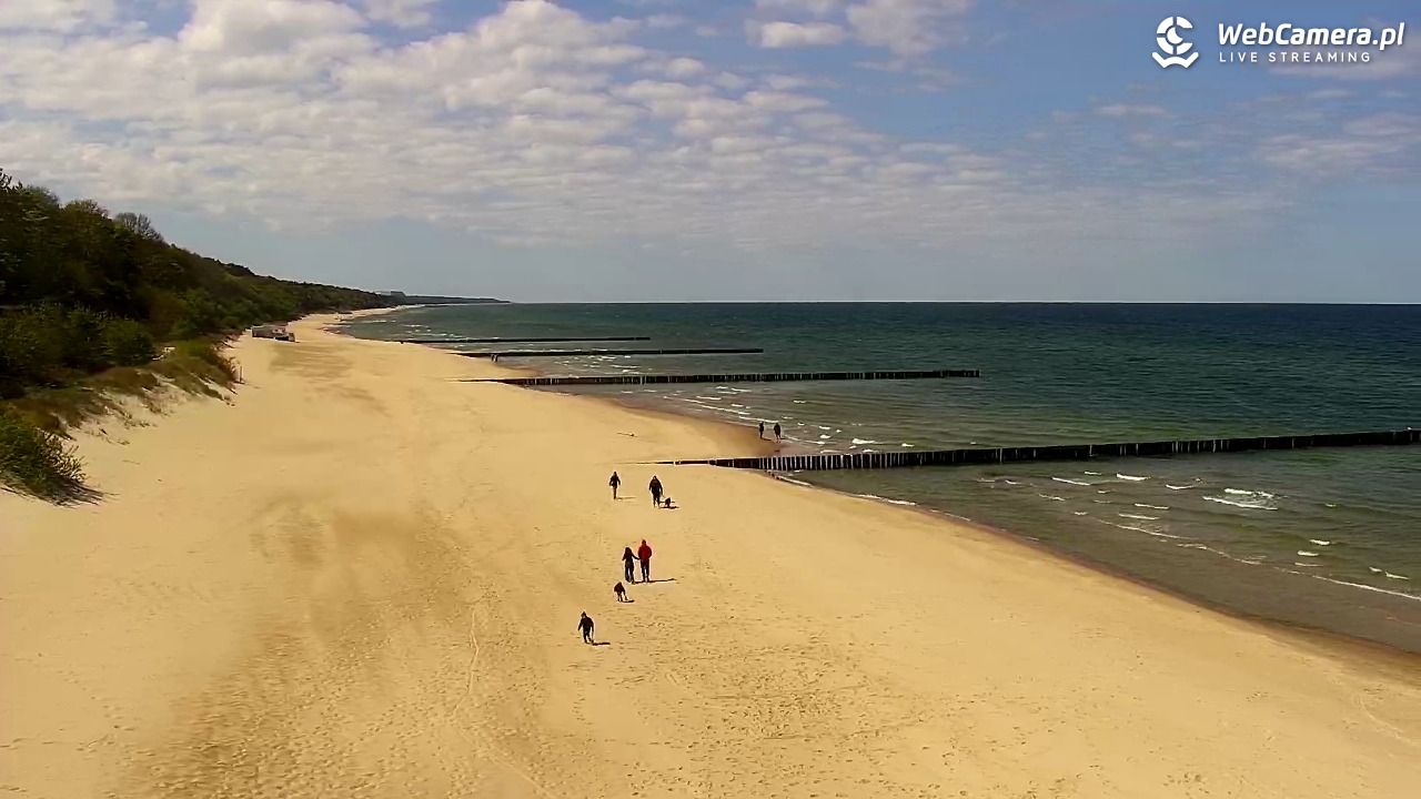 TRZĘSACZ - widok na plażę - 13 maj 2025, 12:14