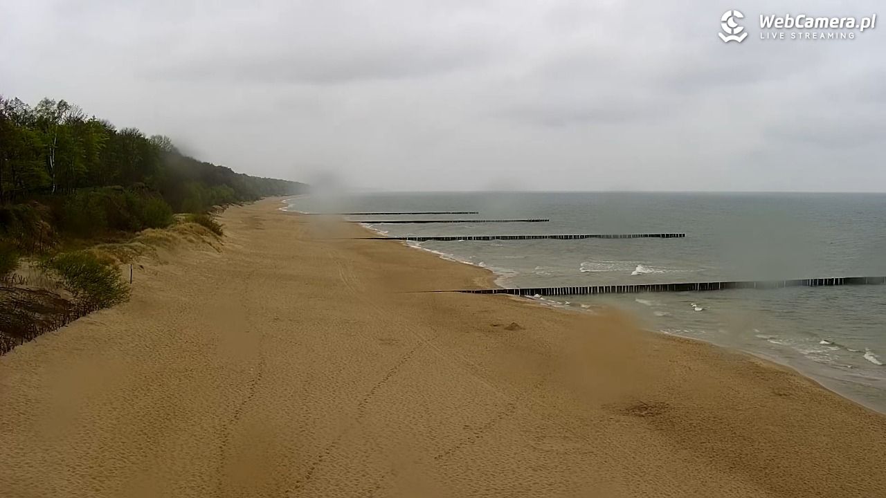 TRZĘSACZ - widok na plażę - 06 maj 2026, 08:44