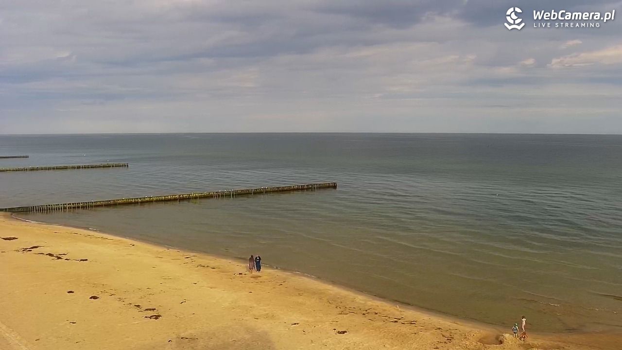 TRZĘSACZ - widok na plażę - 06 sierpień 2026, 08:08