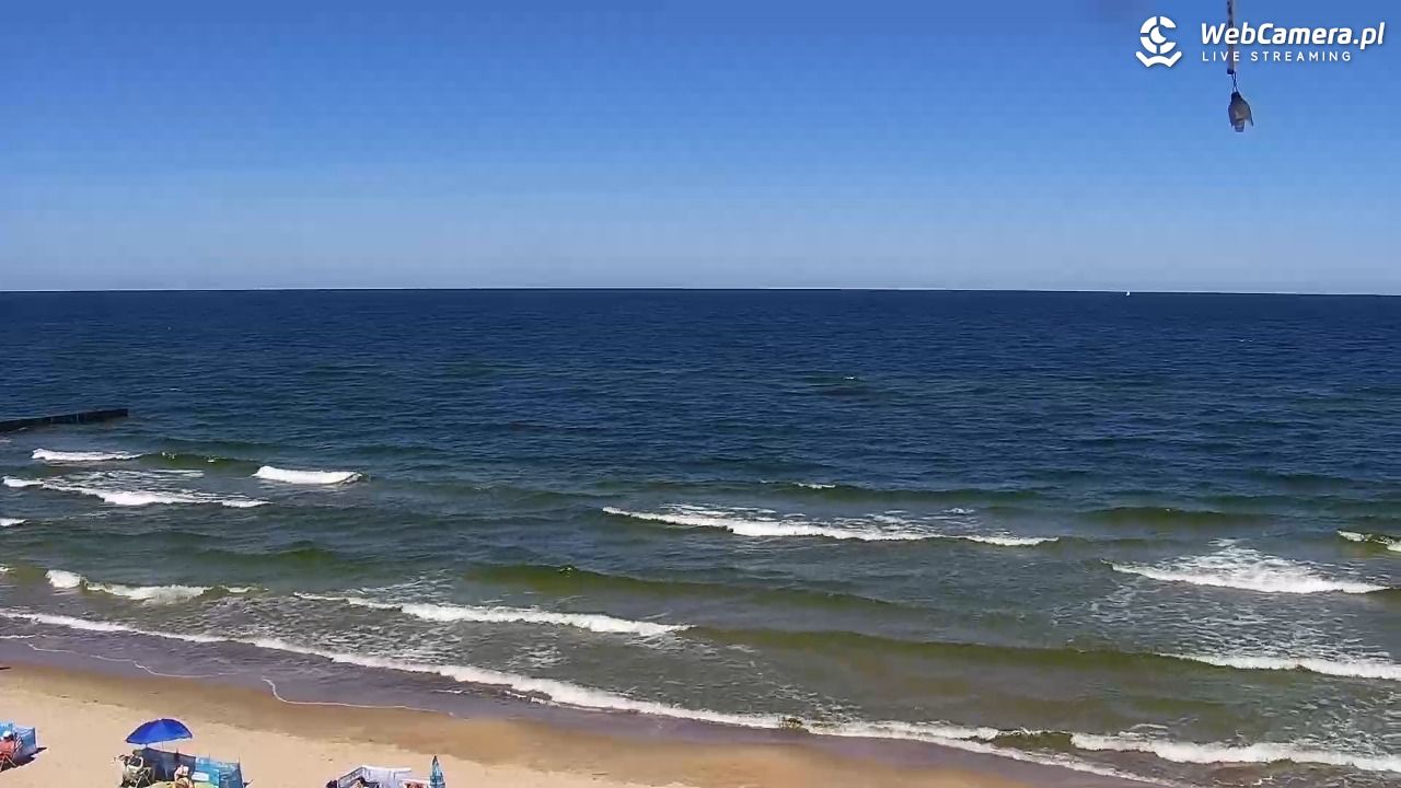 TRZĘSACZ - widok na plażę - 22 czerwiec 2026, 11:34