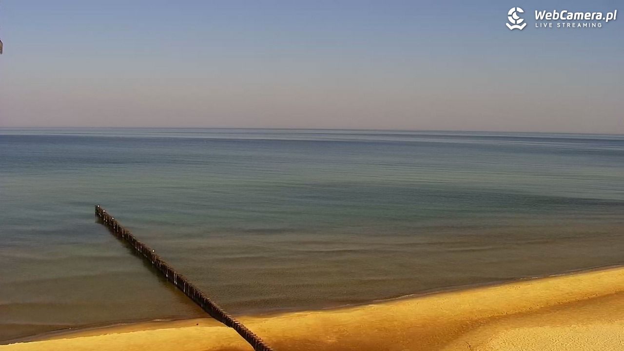 TRZĘSACZ - widok na plażę - 22 marzec 2026, 10:35