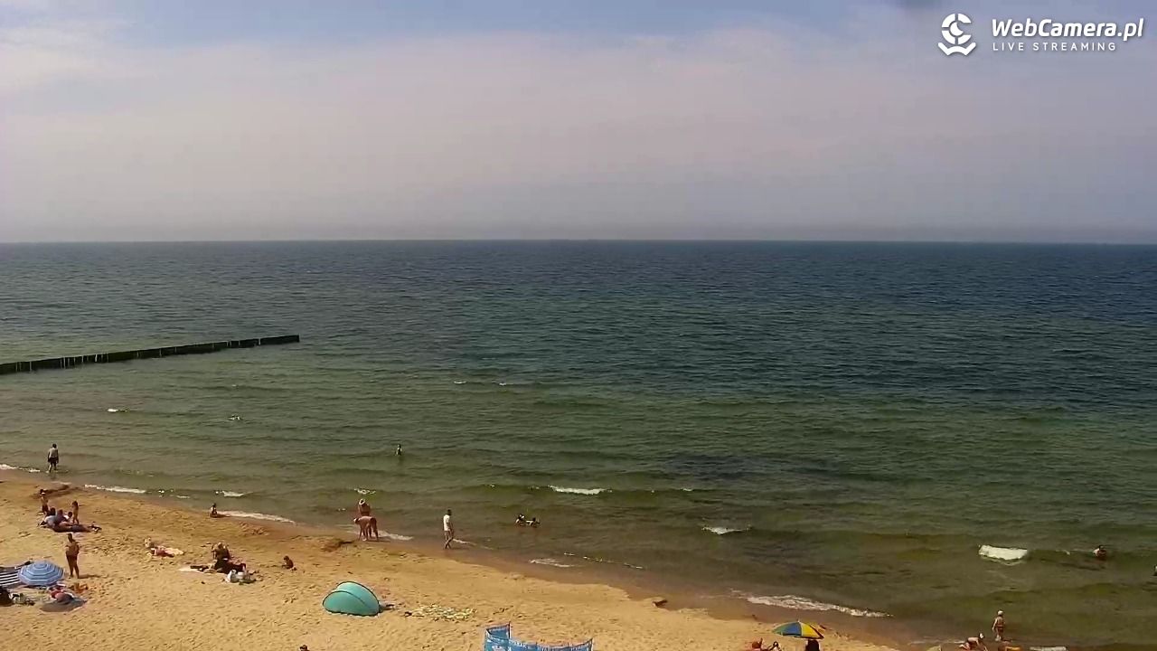 TRZĘSACZ - widok na plażę - 21 czerwiec 2026, 13:58