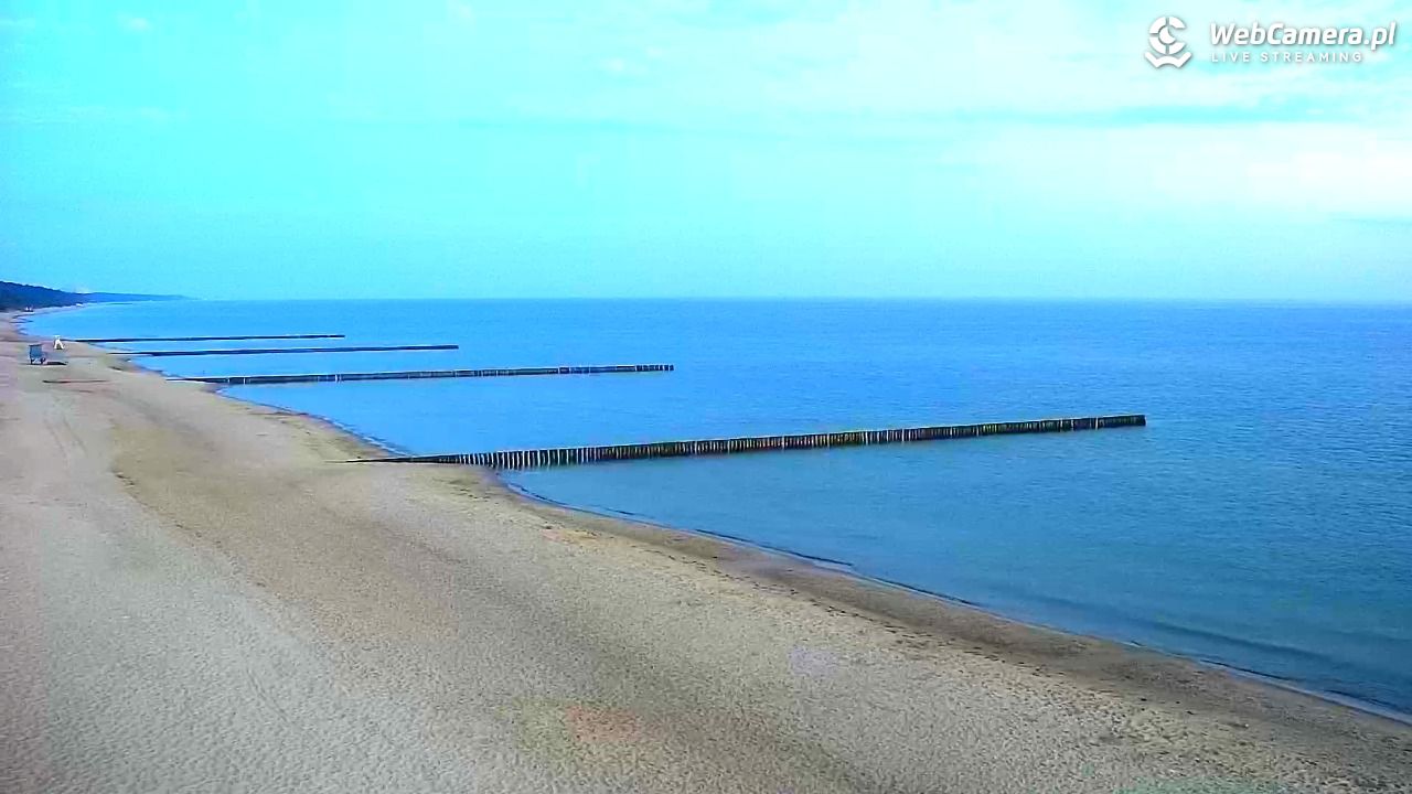 TRZĘSACZ - widok na plażę - 21 czerwiec 2026, 03:57
