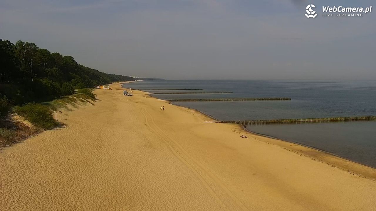 TRZĘSACZ - widok na plażę - 21 czerwiec 2026, 08:19