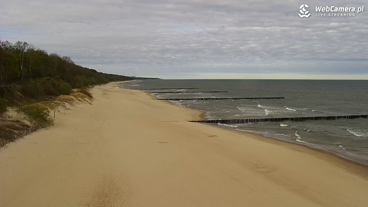 TRZĘSACZ - widok na plażę - 08 maj 2026, 08:24
