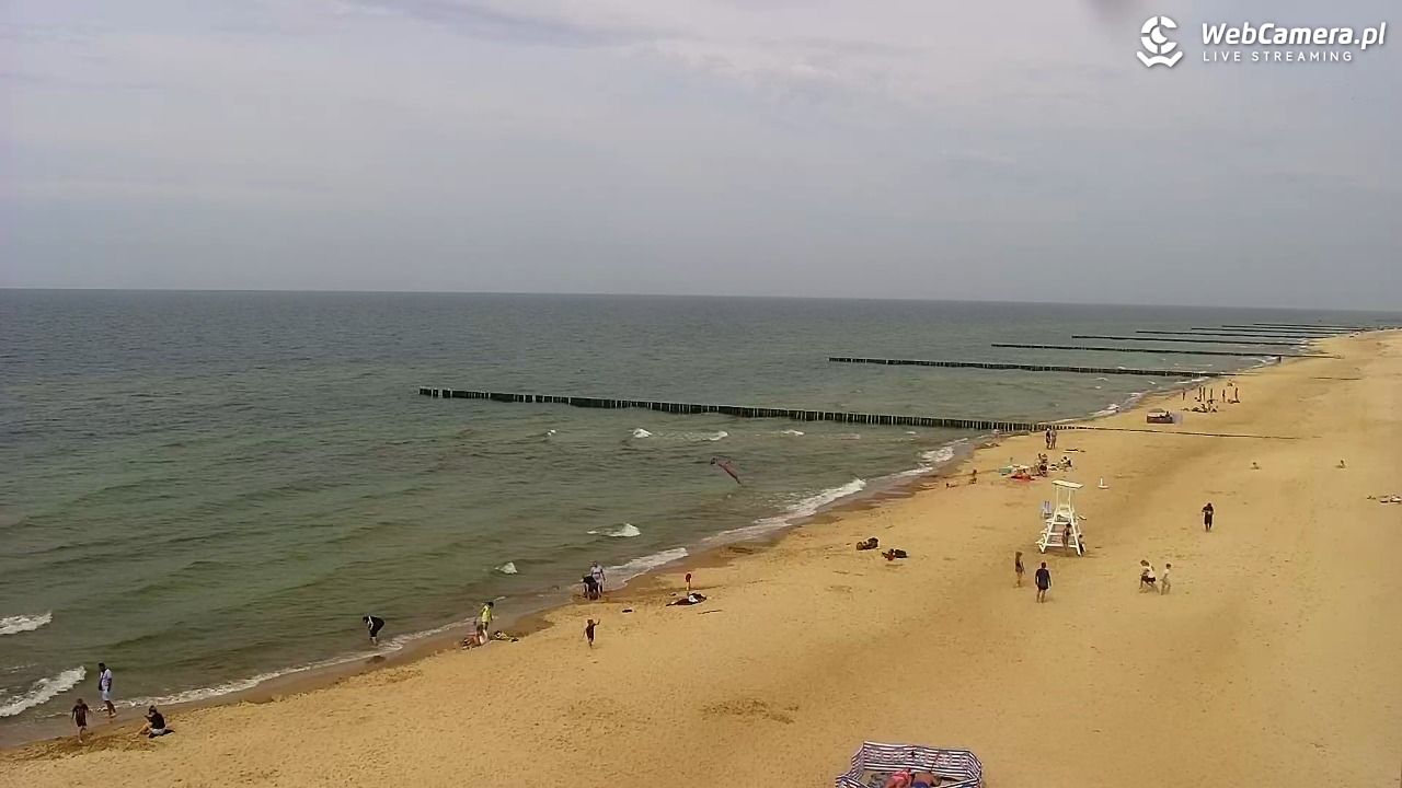 TRZĘSACZ - widok na plażę - 21 czerwiec 2026, 15:40