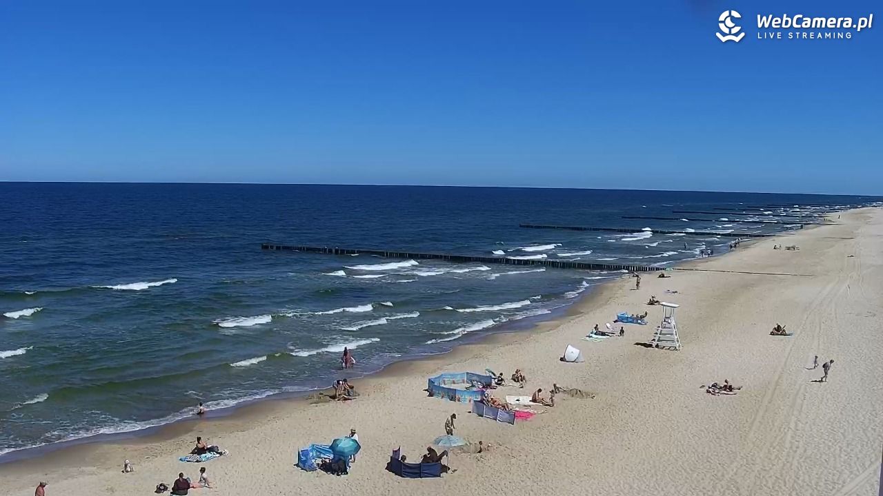 TRZĘSACZ - widok na plażę - 22 czerwiec 2026, 12:31