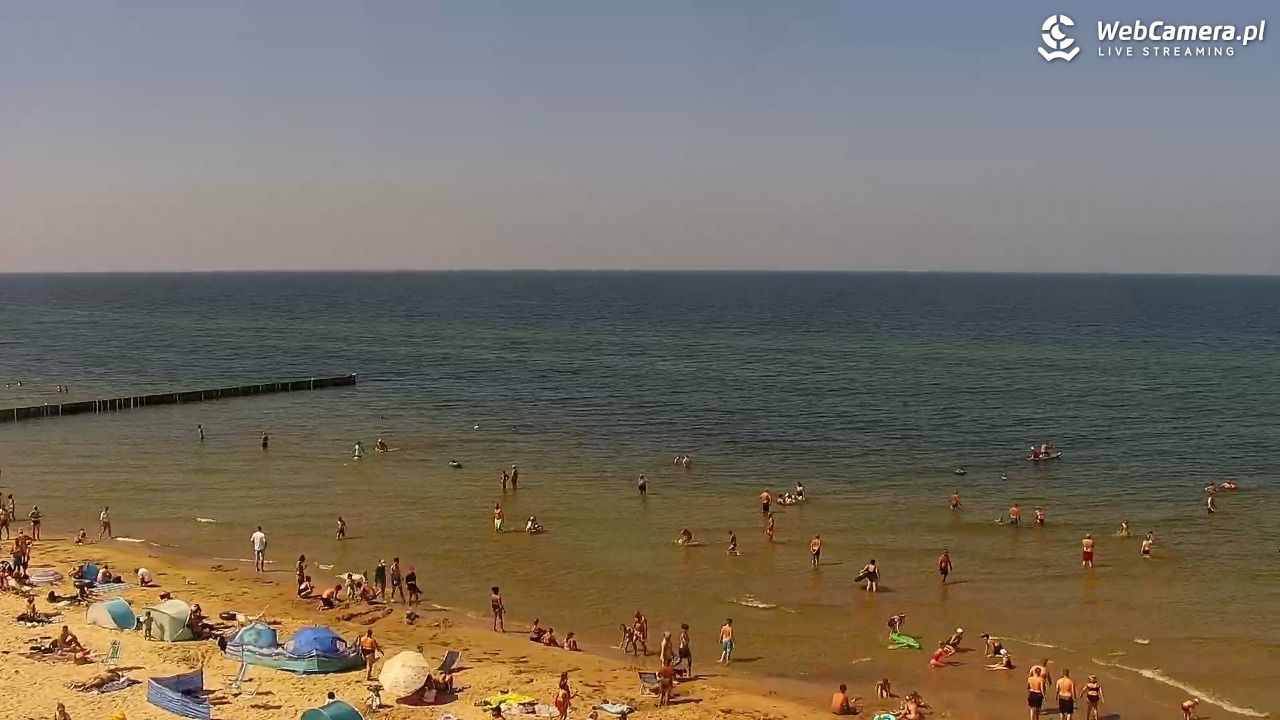 TRZĘSACZ - widok na plażę - 05 sierpień 2026, 13:28