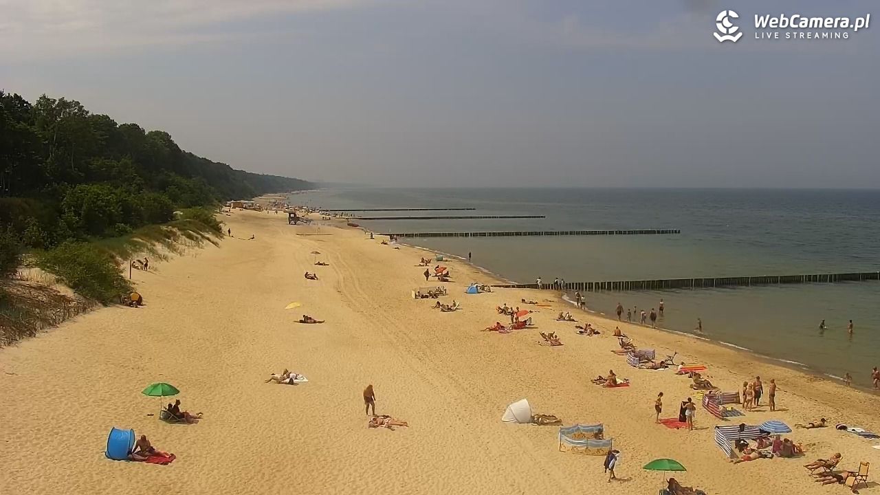 TRZĘSACZ - widok na plażę - 21 czerwiec 2026, 12:19