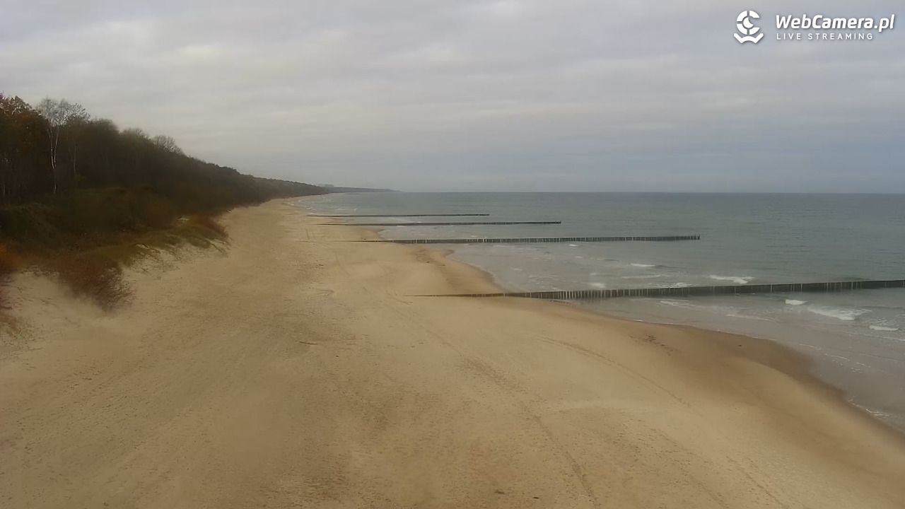TRZĘSACZ - widok na plażę - 04 listopad 2025, 08:02