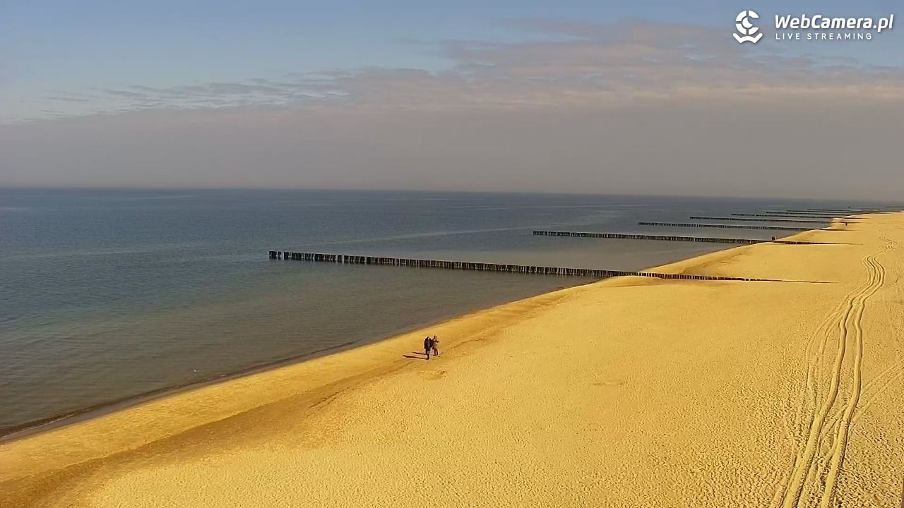 TRZĘSACZ - widok na plażę - 19 marzec 2026, 11:22