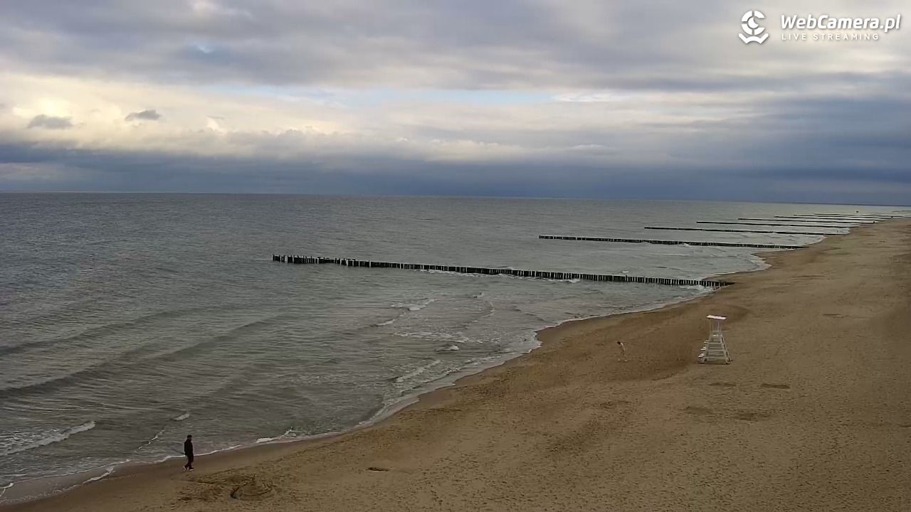 TRZĘSACZ - widok na plażę - 18 wresień 2026, 08:35