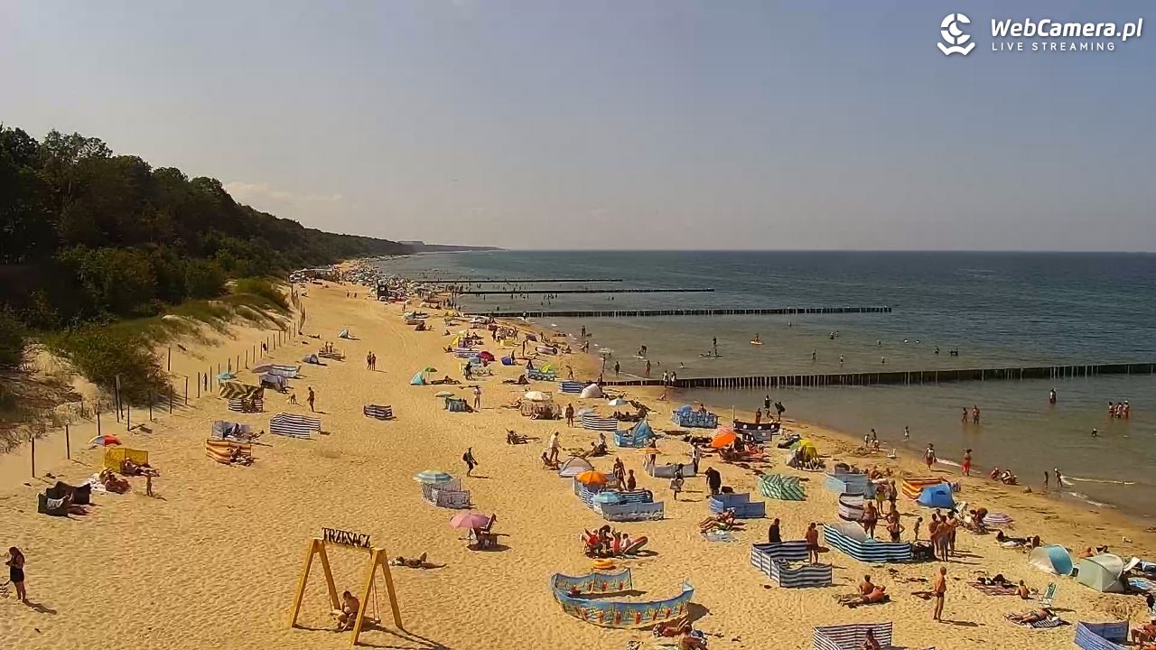 TRZĘSACZ - widok na plażę - 05 sierpień 2026, 13:11