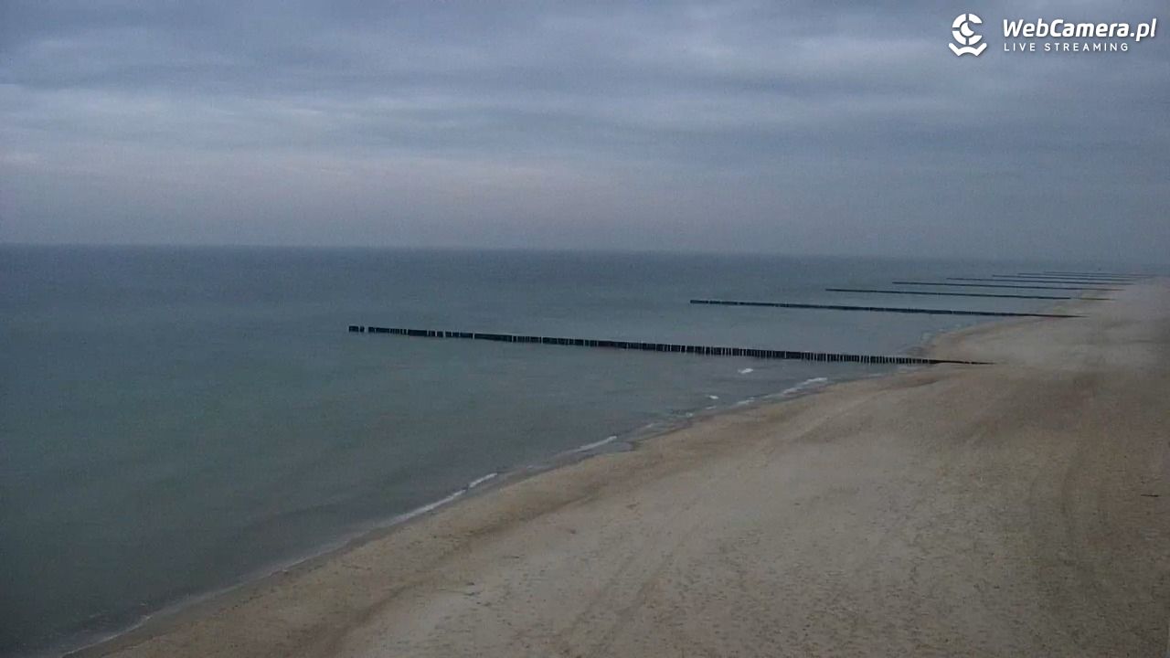 TRZĘSACZ - widok na plażę - 18 grudzień 2025, 07:40