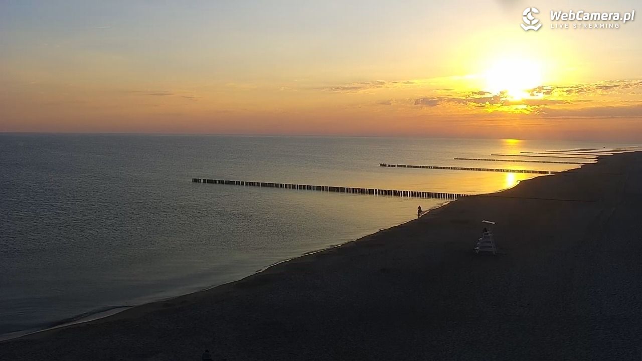 TRZĘSACZ - widok na plażę - 21 czerwiec 2026, 05:09