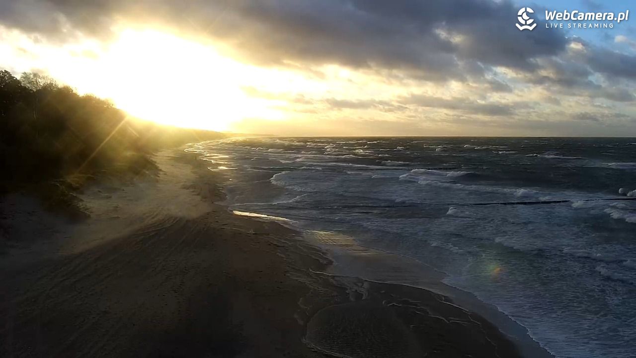 TRZĘSACZ - widok na plażę - 30 październik 2025, 15:53
